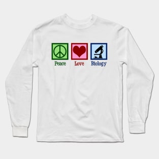 Peace Love Biology Long Sleeve T-Shirt